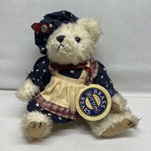 Vintage Retired 1996 Brass Button Bear “Opal” Bear of Love 11" Americana Retired